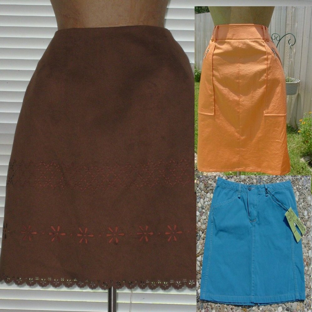 NWT $554 3 Skirts ALBERTO MAKALI Mason's Woman Rites YANSI FUGEL S 8 SAVE 95%